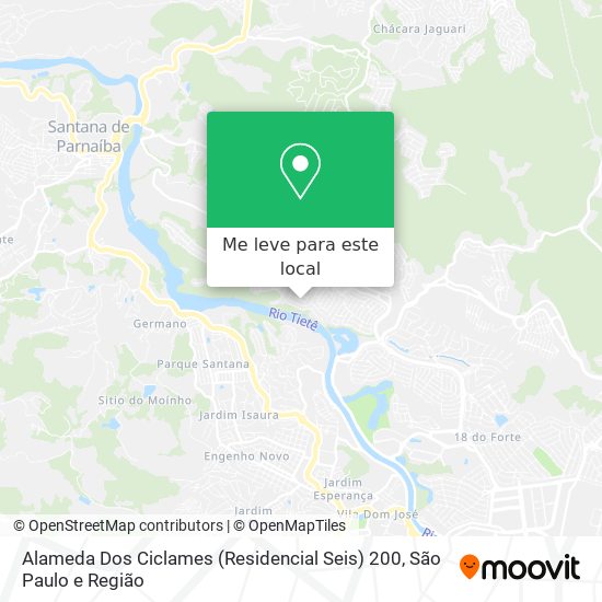 Alameda Dos Ciclames (Residencial Seis) 200 mapa