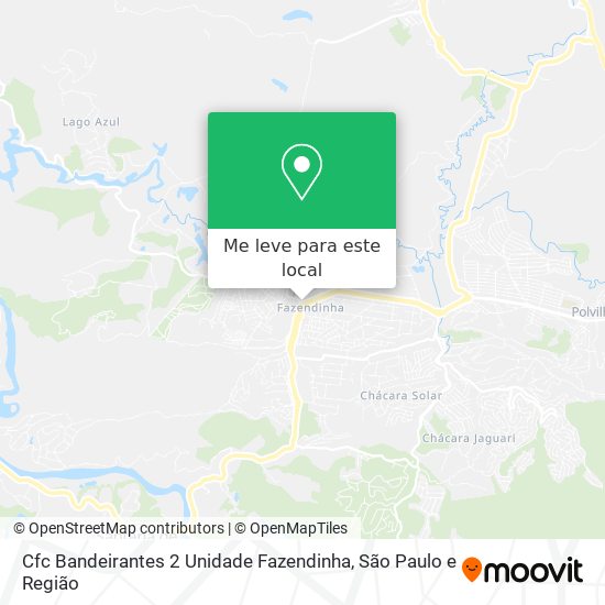 Cfc Bandeirantes 2 Unidade Fazendinha mapa