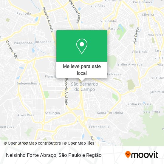 Nelsinho Forte Abraço mapa