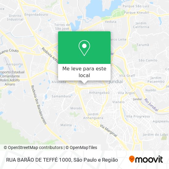 RUA BARÃO DE TEFFÉ 1000 mapa