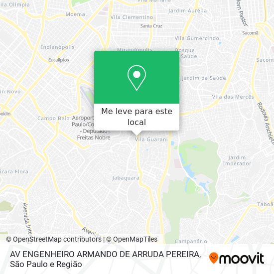 AV ENGENHEIRO ARMANDO DE ARRUDA PEREIRA mapa