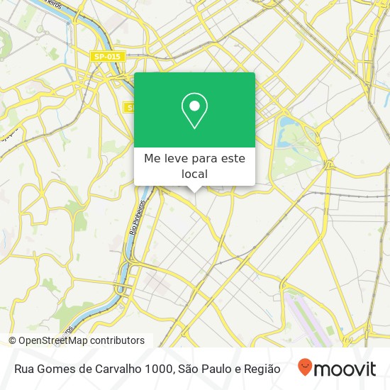 Rua Gomes de Carvalho  1000 mapa