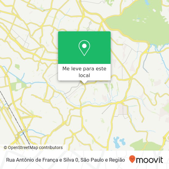 Rua Antônio de França e Silva 0 mapa