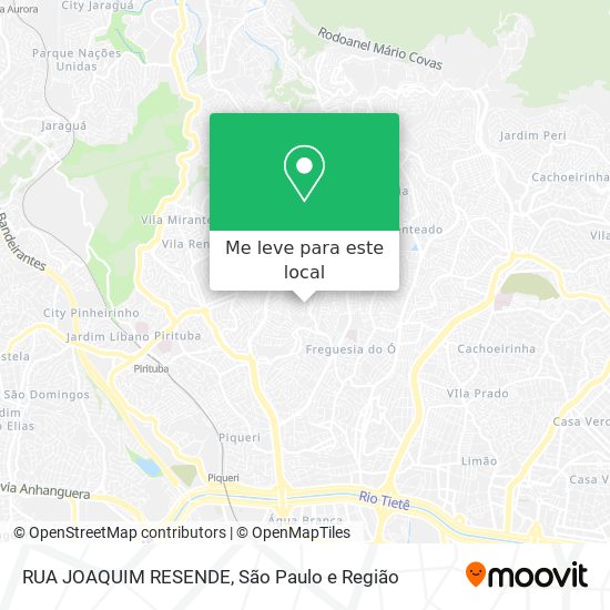 RUA JOAQUIM RESENDE mapa