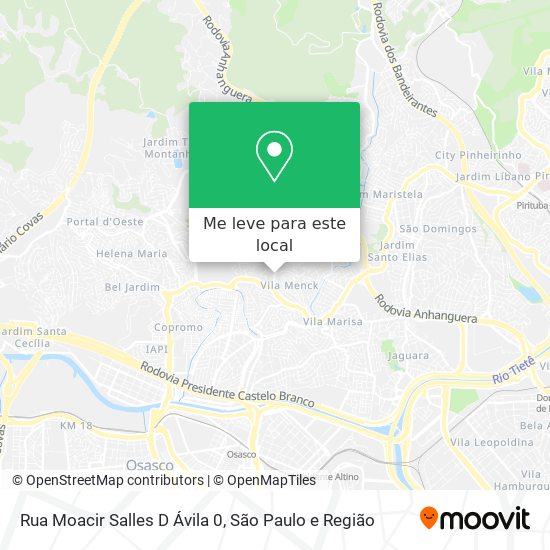 Rua Moacir Salles D Ávila 0 mapa