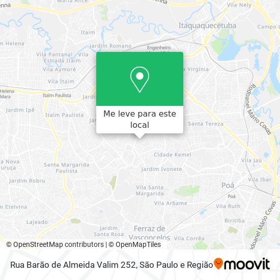 Rua Barão de Almeida Valim 252 mapa