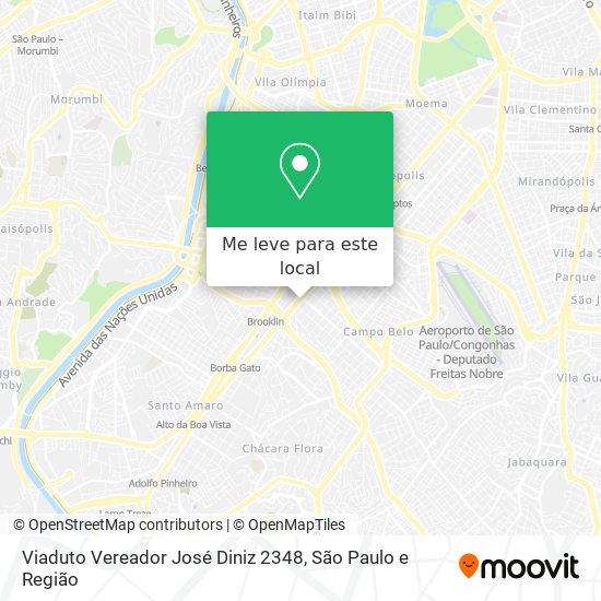 Viaduto Vereador José Diniz 2348 mapa