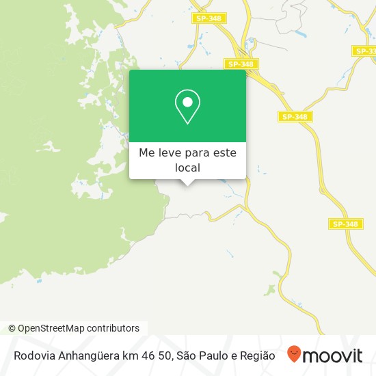 Rodovia Anhangüera km 46 50 mapa
