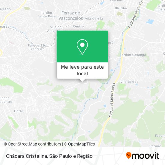 Chácara Cristalina mapa