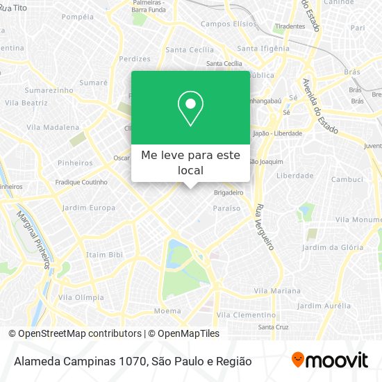 Alameda Campinas 1070 mapa