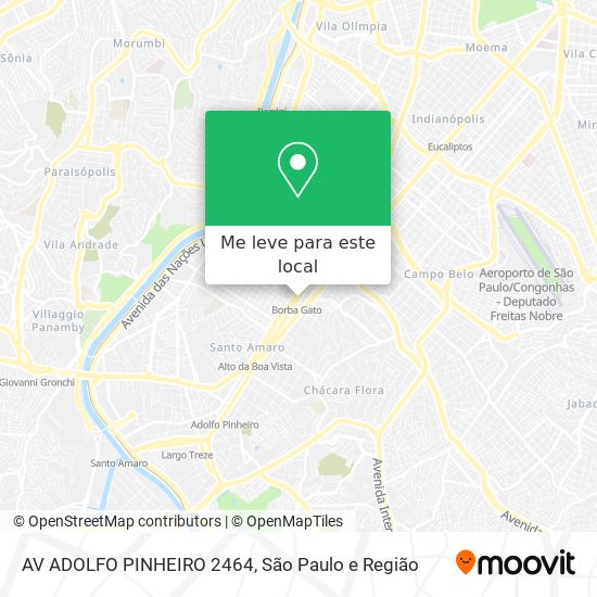 AV ADOLFO PINHEIRO 2464 mapa