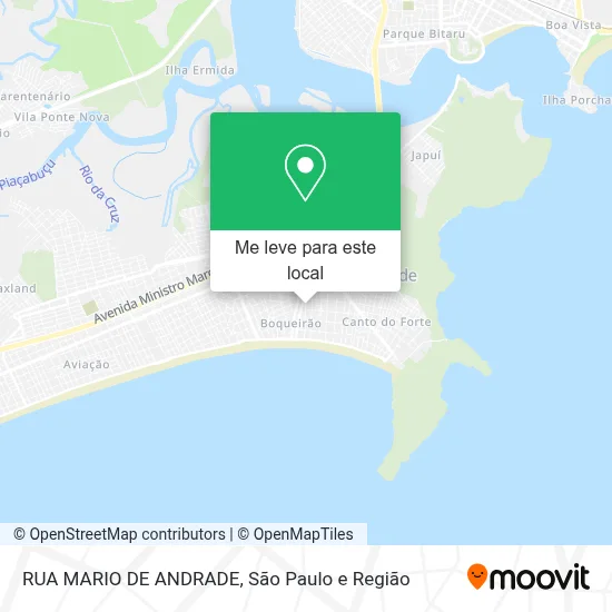 RUA MARIO DE ANDRADE mapa