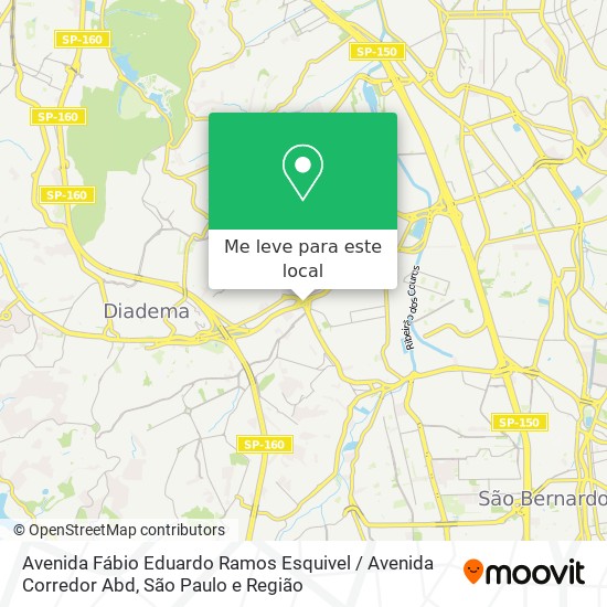 Avenida Fábio Eduardo Ramos Esquivel / Avenida Corredor Abd mapa