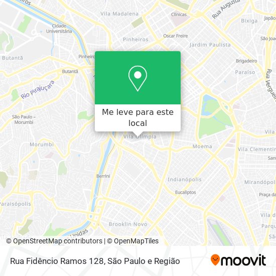 Rua Fidêncio Ramos 128 mapa