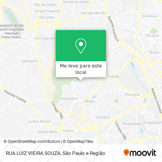 RUA LUIZ VIEIRA SOUZA mapa