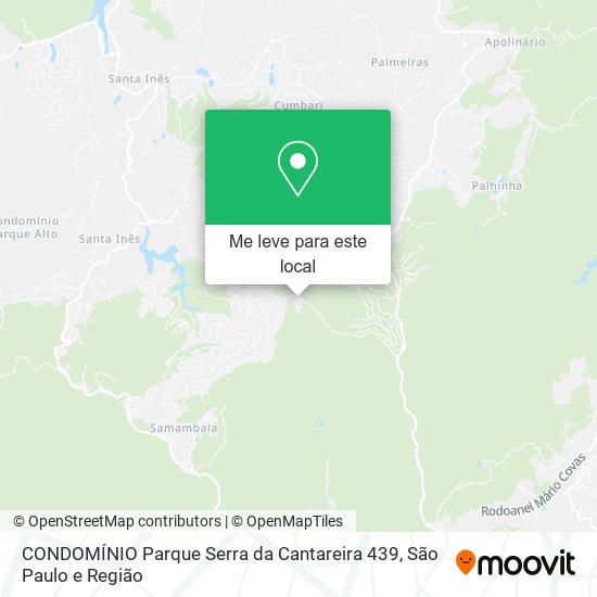 CONDOMÍNIO Parque Serra da Cantareira 439 mapa