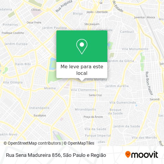 Rua Sena Madureira  856 mapa