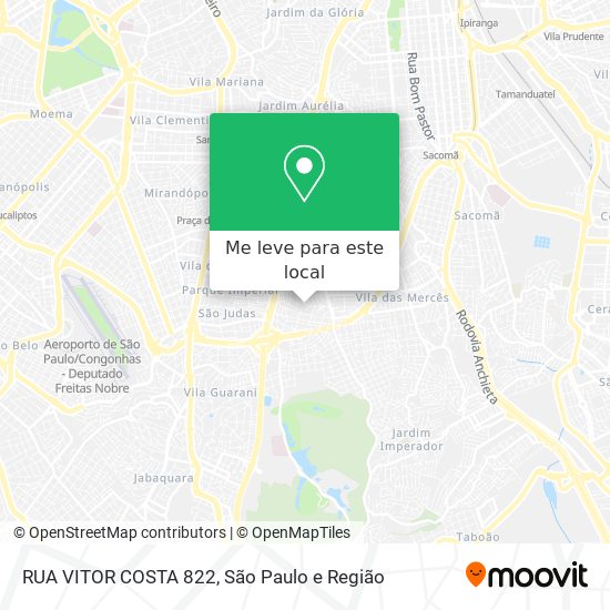 RUA VITOR COSTA 822 mapa