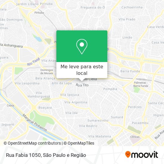 Rua Fabia  1050 mapa