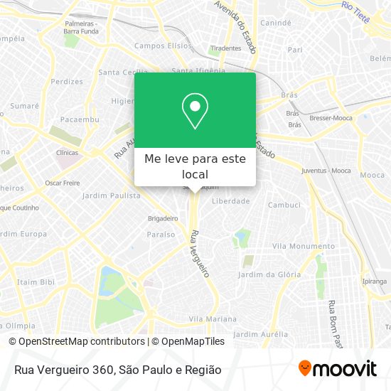 Rua Vergueiro 360 mapa