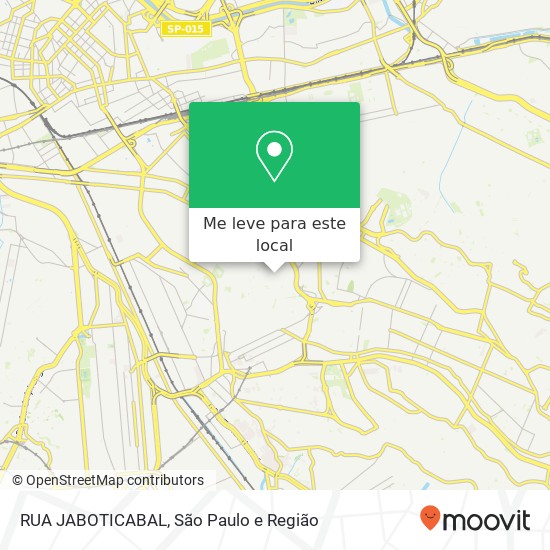 RUA JABOTICABAL mapa