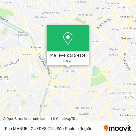 Rua MANUEL GUEDES 214 mapa