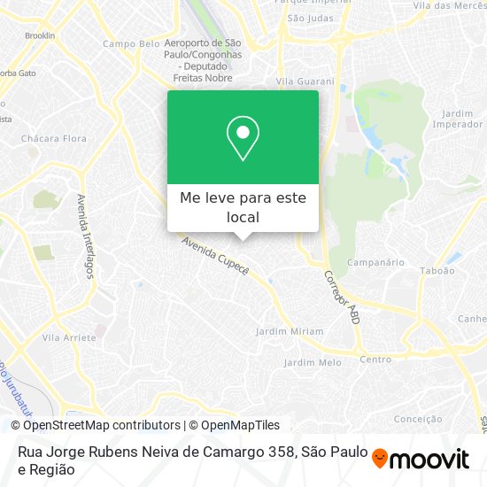Rua Jorge Rubens Neiva de Camargo 358 mapa