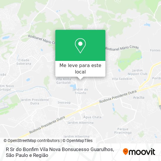 R  Sr  do Bonfim   Vila Nova Bonsucesso   Guarulhos mapa