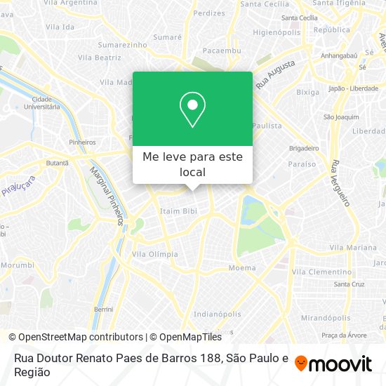 Rua Doutor Renato Paes de Barros 188 mapa