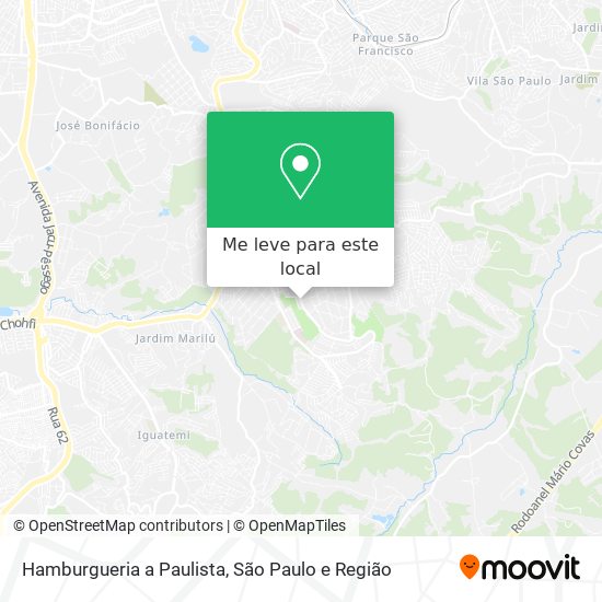 Hamburgueria a Paulista mapa