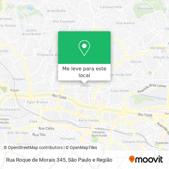 Rua Roque de Morais 345 mapa