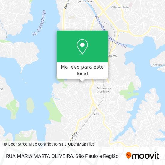 RUA MARIA MARTA OLIVEIRA mapa