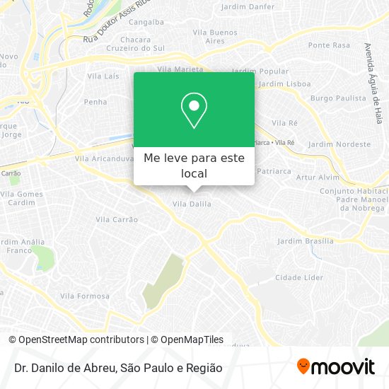 Dr. Danilo de Abreu mapa
