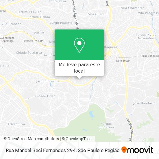 Rua Manoel Beci Fernandes 294 mapa