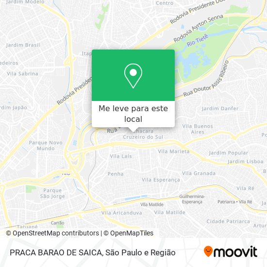 PRACA BARAO DE SAICA mapa