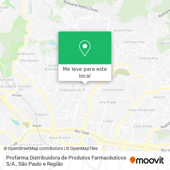 Profarma Distribuidora de Produtos Farmacêuticos S / A. mapa