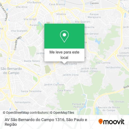 AV  São Bernardo do Campo 1316 mapa