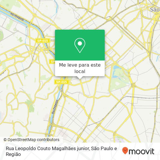 Rua Leopoldo Couto Magalhães junior mapa