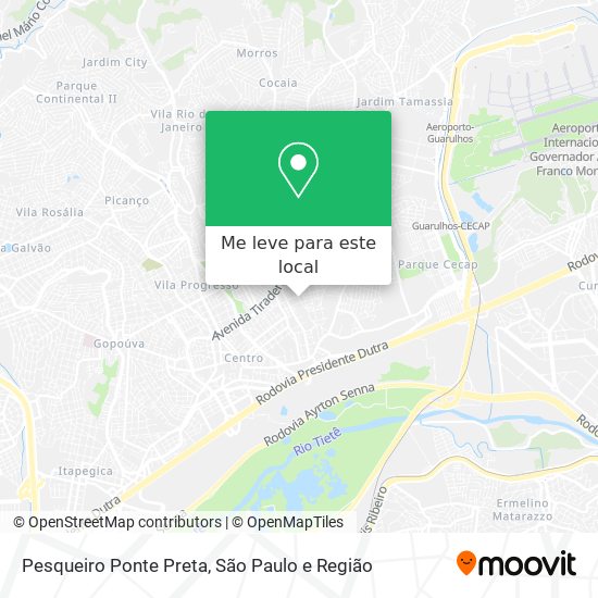 Pesqueiro Ponte Preta mapa