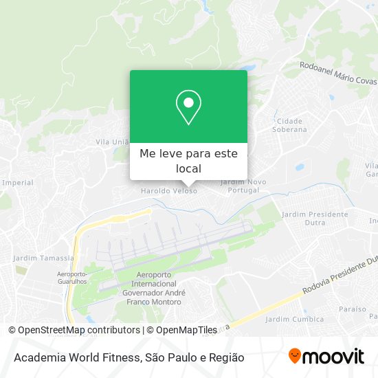 Academia World Fitness mapa