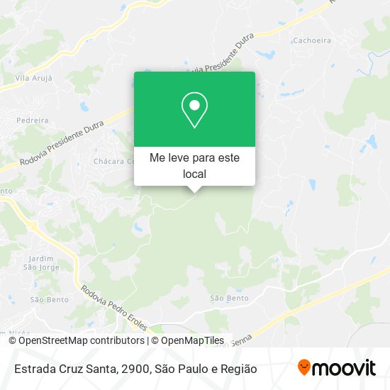 Estrada Cruz Santa, 2900 mapa