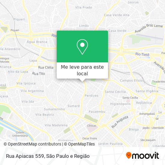 Rua  Apiacas 559 mapa