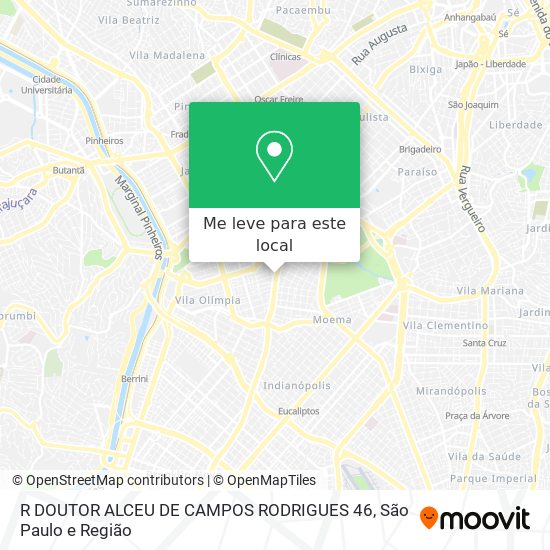 R DOUTOR ALCEU DE CAMPOS RODRIGUES 46 mapa