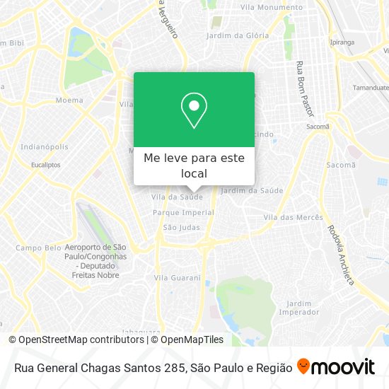 Rua General Chagas Santos 285 mapa