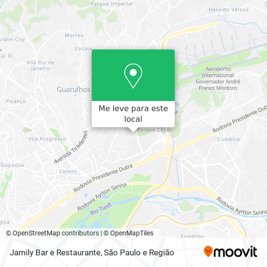 Jamily Bar e Restaurante mapa