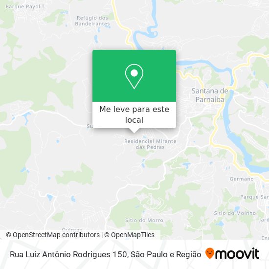 Rua Luiz Antônio Rodrigues 150 mapa