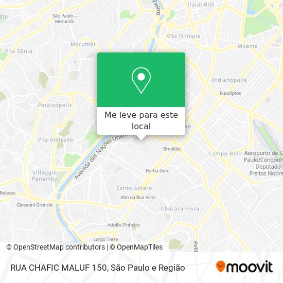 RUA CHAFIC MALUF 150 mapa