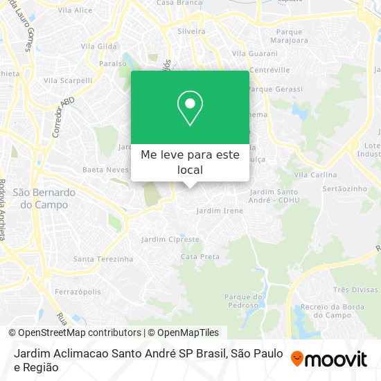 Jardim Aclimacao  Santo André   SP  Brasil mapa