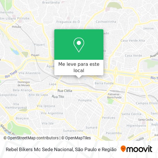 Rebel Bikers Mc Sede Nacional mapa