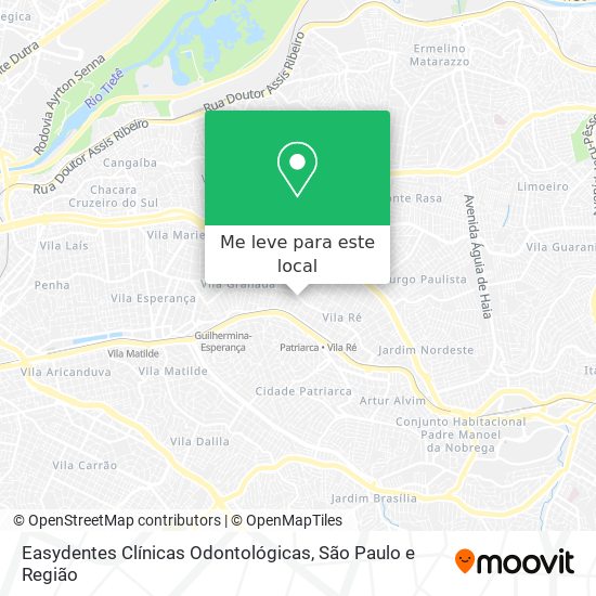 Easydentes Clínicas Odontológicas mapa